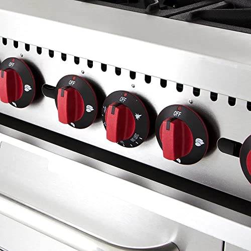 Motak Hot (By Katom) MR10-RGB24-N-C-S Motak 60 Inch 6 Burner Gas Range W/Griddle & (2) Standard Ovens thumb #6