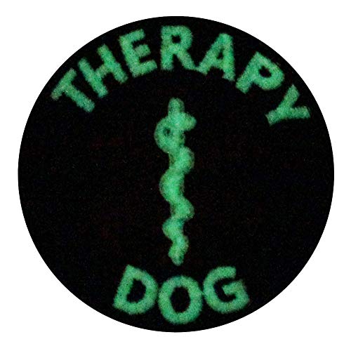 Glow in Dark Service Dog EMS Medic Paramedic Star of Life Therapy Dog Vests/Harnesses Emblem Embroidered Fastener Hook & Loop Patch