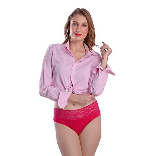 Image of Women's Bikini Lace Cotton Panties /Brief (Pack of 3)