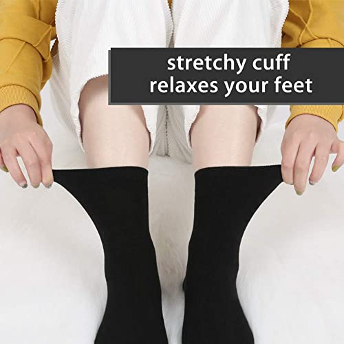 Image of FGZ Women Thin Cotton Socks Soft Cozy Socks Cute Ankle Crew Socks 5 Pairs