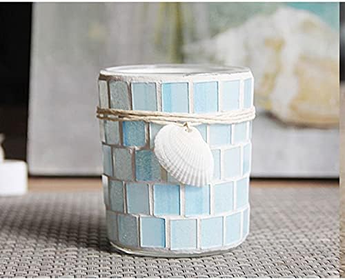 クリエイティブシェルガラスキャンドルホルダーカップロマンチックキャンドルライトディナーキャンドルホルダーレストランホームデコレーショ