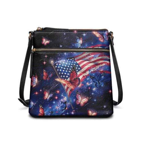 Image of Leather Purses for Women, Leather Hobo Bags for Women Travel Sling Purse Triple Zippered Pockets Shoulder Bag