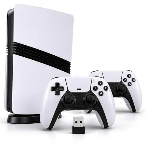 Image of Casaquin GS5 Pro 4K Retro Video Game Console for TV | 22,000+ Built-in Games | 23 Emulators | Plug & Play Gaming Stick | Dual Wireless Controllers | 4K Ultra HD HDMI Game Console for Kids & Adults