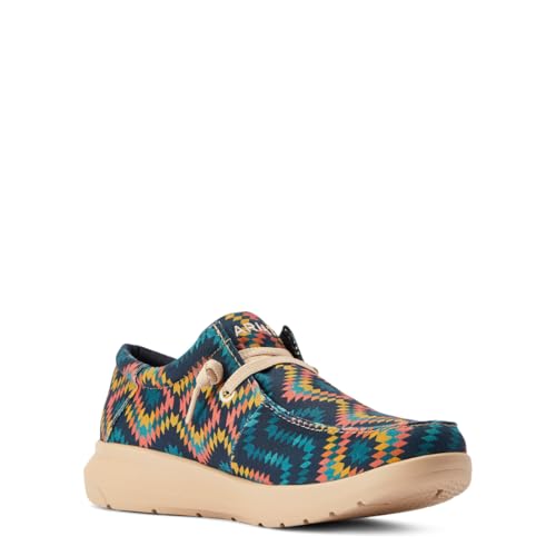 ARIAT Mens Hilo Stretch Lace Blue Aztec 93