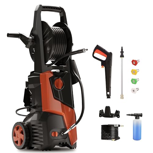 Electric Pressure Washer 5000PSI 3.5GPM with 20FT Hose & 16.3FT Cord, for Car, Pool, and Patio Cleaning