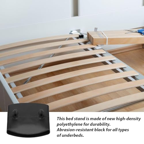Centro de suportes de ripas de cama,Conector de base de cama preta de 57 mm x 9 mm - Ferramentas de