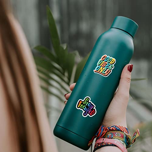 CodersParadise Vinyl Pack Of 58 - Motivation Inspiration Stickers For Laptop - Waterproof Residue Free Positive Words Motivational Inspirational Quote Sticker, self adhesive (Image - 4)