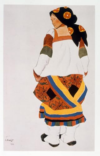 Affiche impression d'art Leon Bakst decoration murale paysanne tableau sur toile 60x90