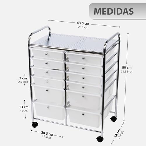 Opiniones de Carrito Organizador Con Ruedas los más solicitados. 14 Imagen adicional