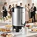 VEVOR Commercial Coffee Urn, 30 Cup 152oz Hot Beverage Dispenser with Dripless Faucet, 1090W Quick-Brewing Coffee Maker, Automatic Temperature Control, for Catering, Party, Church & Restaurant