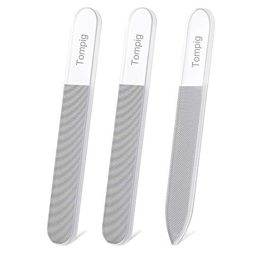 Lima de uñas, 3 piezas de pulido brillante pulido, pulidor de nueva generación, lima de uñas de cristal profesional para uñas naturales