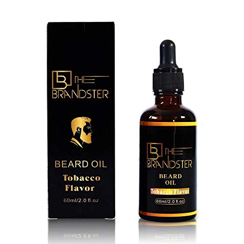 The Brandster Tobacco Scent Pure Natural Ingredients Beard Oil for All Lengths, Restores Moisture, Revitalizing, Softens and Reduces Beard Itch, 60ml