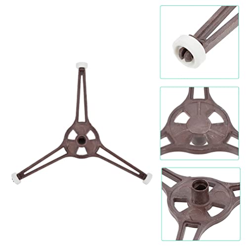 Solustre Microwave Turntable Ring Triple Arm Rotating Ring Roller Holder Glass Plate Tray Support Microwave Oven Tray Replacement Accessories For Microwave Oven 14Mm #TOP5