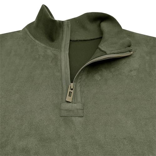 Sudadera térmica casual con media cremallera para hombre miniatura 5