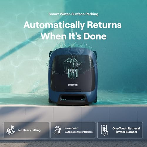 Image of Beatbot Sora 30 Pool Vacuum, Floor & Wall & Waterline & Platform Cleaning, 6800GPH Power, Smart Parking, 300Min Runtime, 5L Capacity, for Above & In-Ground Pools 3229 sq.ft, Deep Blue
