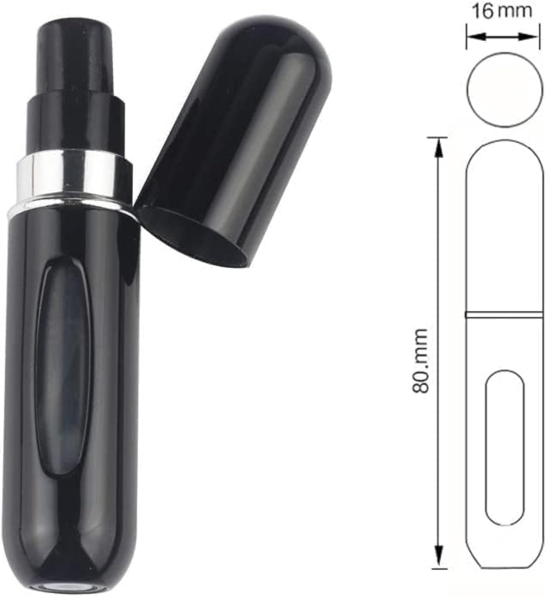 5ml Refillable Perfume Atomiser Spray Bottle for Travel, Gift Idea