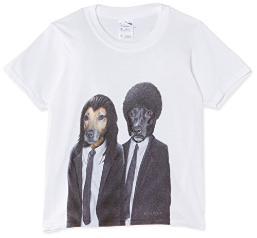 Brands In Limited Pets Rock Hit Dogs Camiseta, White, XS para Niños