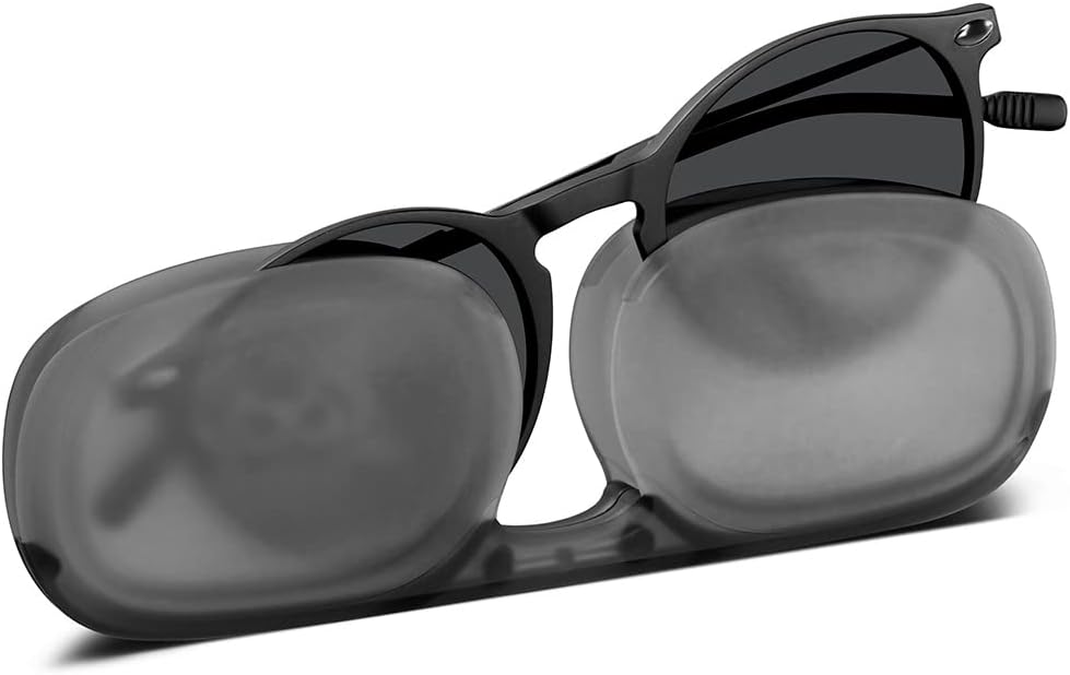 Armless Reading Glasses for Women & Men – Ultra-Lightweight 6g - Presbyopia Readers with Keychain Case - Rectangular