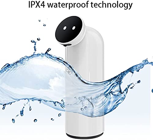 Dispensador automático de jabón, bomba desinfectante de manos de acero inoxidable sin contacto con sensor infrarrojo, USB recargable para uso en cocina y baño