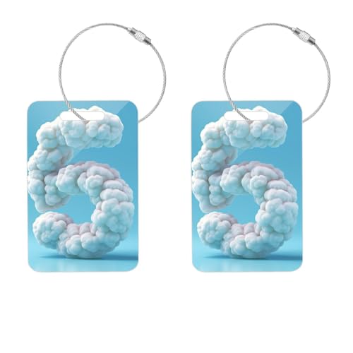 Personalized Name Customized Name Cloud Number Luggage Reservation Sign Acrylic Sign DIY Sign Suitable for Backpacks, suitcases, Duffel Bags, Handbags2