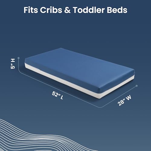 Serta CloudCool Crib and Toddler Mattress, Breathable, Machine Washable Cover, Waterproof, Hypoallergenic, Greenguard Gold Certified Baby Mattress - image 2