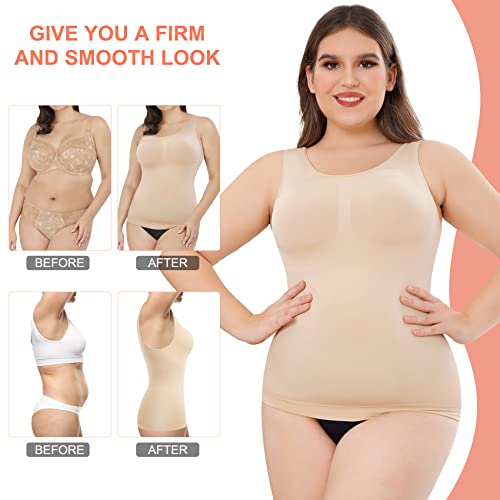 Likeonce Compression Camisole For Women Tank Tops Women Waist And Tummy Control Shapewear Cami Seamless Body Shaper #TOP3