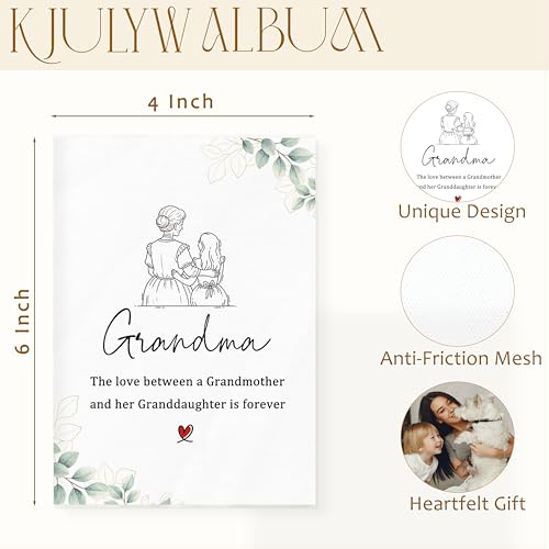 Álbum de Fotos Personalizable 4x6 para Abuela, Regalo para Día de la Madre o Cumpleaños, 18 Bolsillos para 36 Fotos miniatura 7