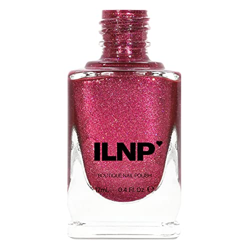 Image of ILNP Velvet Rope - Dark Magenta Holographic Metallic Nail Polish