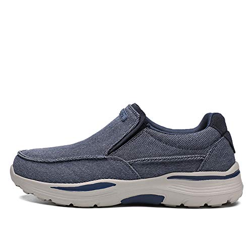 GOSPT Men's Slip on Canvas Shoes Comfortable Casual Loafers Driving Moccasins2