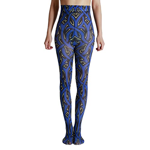 Image of Sahabowi Women Tights, Sheer High Waist Pantyhose, Vintage Control Top Stockings, Siwa 4