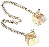 Han Solo Star Wars Lucky Charm Dice Prop-Dice with Link Chain Star Wars Sabacc Gold Millennium...