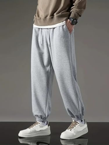 Image of dockstreet Mens Baggy fit Jogger /Sweatpants /Gym Gear, Trouser, Loose Home Relaxed Pants