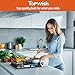 TOPWISH 12 Inch Gas Cooktop, 2 Burner Gas Stove Built-in Propane Stove Top with LPG/NG Convertible Dual Fuel Hob 18000BTU, Stainless Steel Stovetop Thermocouple Protect for Kitchen, Apartments, Rvs