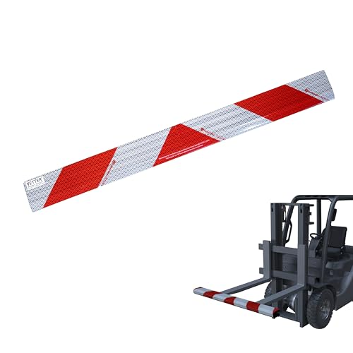 VETTER - Barra de advertencia para carretilla elevadora, horquilla de palet, horquillas, pinzas, Zebra, 800 mm, precio por pieza