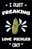 i just freaking love pickles ok?: pickles lovers funny gifts journal lined notebook 6x9 110 pages