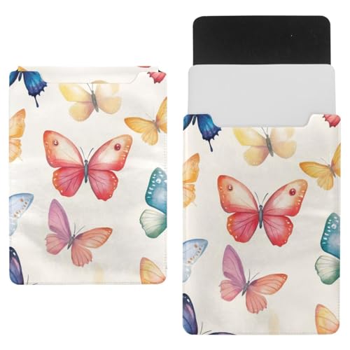 Funda para portátil 35 x 25,9 cm protectora ordenador mariposas acuarela funda ligera maletín