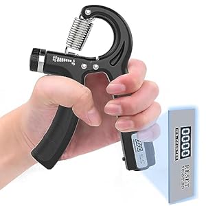 PROIRON Hand Grips Strengthener 2 Pack | or Single with Counter (0-9999)| 5-60kg Adjustable Grip Strength Trainer, Non-Slip Hand Exerciser Gripper, for Strong Wrists, Fingers, Forearm, Hands, Arm