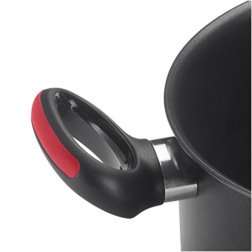 Lagostina 010248600005 Linea Rossa Set of 5 Induction Cookware and Pans, Black/Red, Aluminum Main Image