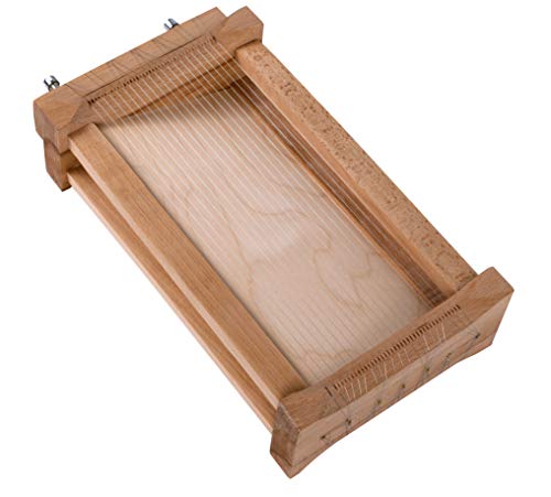 Chitarra Pasta Cutter, Made in Italy, Beechwood and 18/8 Stainless Steel