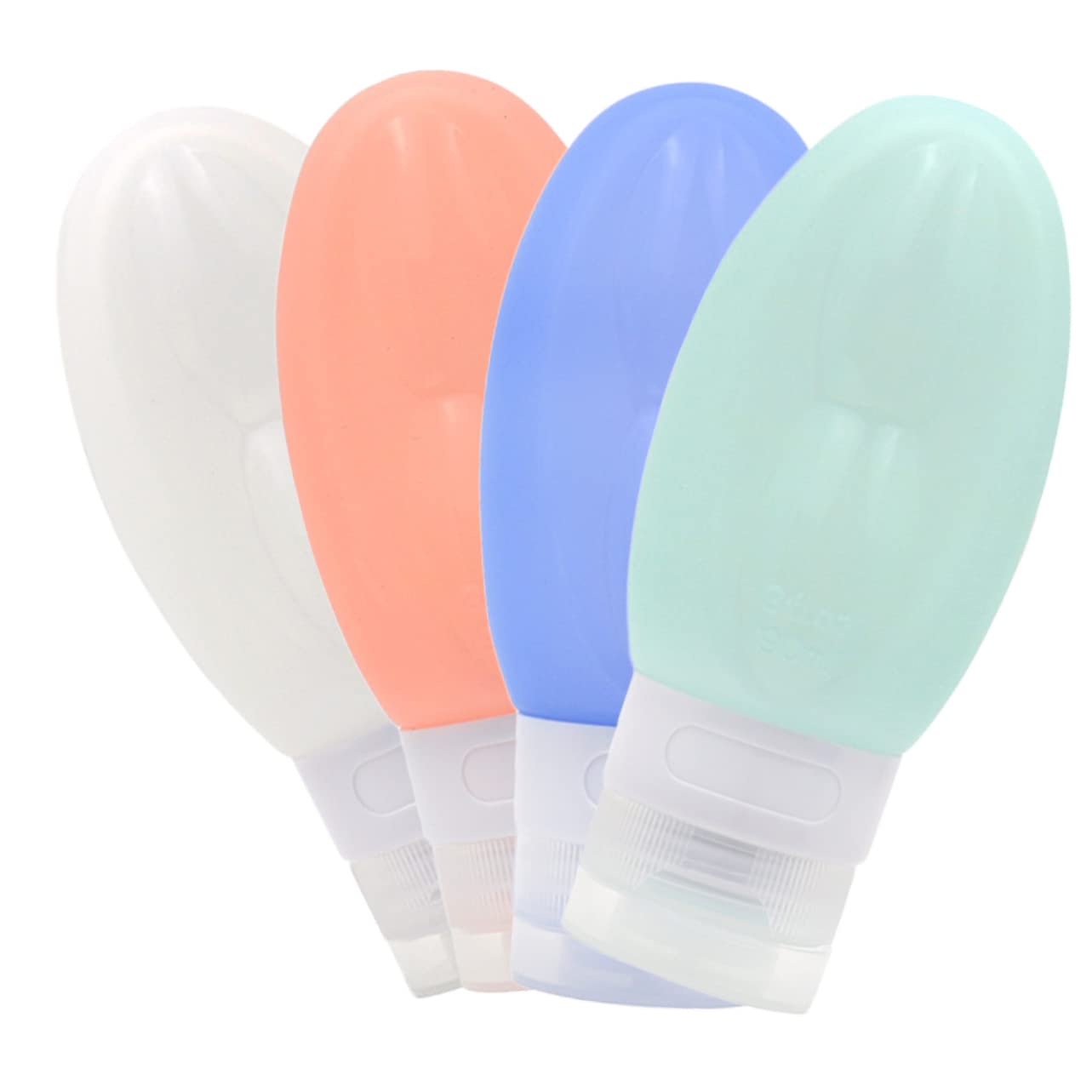 Housoutil 12 Pièces Bouteille De Gel De Silice Contenants De Toilette Format Voyage Contenants De Maquillage Distributeur De Voyage Mini-lotion Étanches Produit Vaisselle