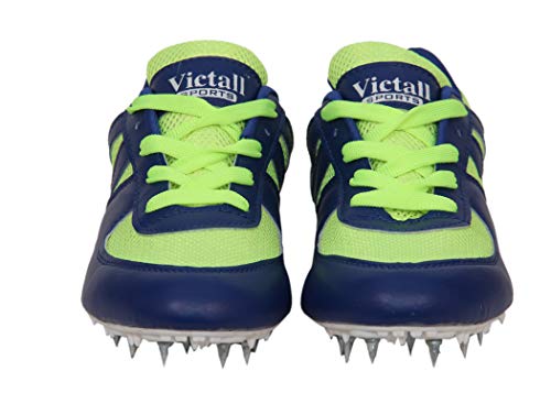 Image of Victall Men's Running Spikes Shoes (Blue & Parrot)
