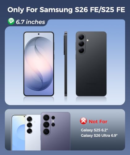 Image of FNTCASE for Samsung Galaxy S26 FE /S25 FE Case with 360 Spin Magnetic Stand