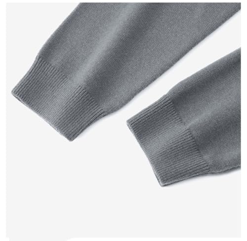 ERFMFKL Mens Cashmere Sweater Warm Turtleneck Solid Color Thick Long Sleeve Jumper Sweaters3