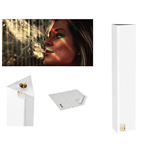 Selens Prisma Triangular de Cristal Profesional �ptico con 1/4