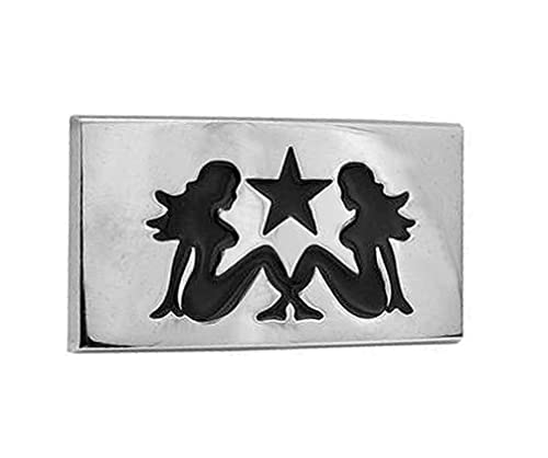 Rectangle Shaped Sexy Women - Lesbian Belt Buckle - LGBTQ Lesbian Pride Cothing & Accessories