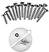 Pentair 85008600 Extra Long Screw Kit with 10-Hole Pattern Replacement Admiral Pool and Spa Skimmer