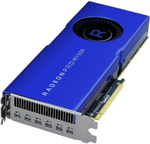 AMD - Scheda grafica Radeon Pro WX9100-16GB HBM2, PCIe 3.0, 6x Mini-DisplayPort (rinnovata)
