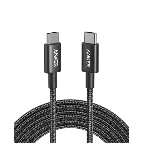Anker Cavo USB C, 100W 333 Cavo Type C, Potenza di Ricarica Rapida Adatta per iPhone 16, 16 Plus, 16 Pro, 16 15Pro Max, MacBook Pro 2024, iPad Pro 2024, iPad Air 4, Galaxy S21, Pixel, Switch