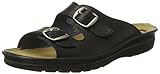 Damen-Clog aus Leder Romika Damen Village 305 G Pantoffeln, Schwarz (schwarz 100), 40