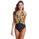 bañador mujer con relleno: Este traje de baño tiene un sujetador acolchado incorporado con una cintura ancha para una máxima sujeción y comodidad.